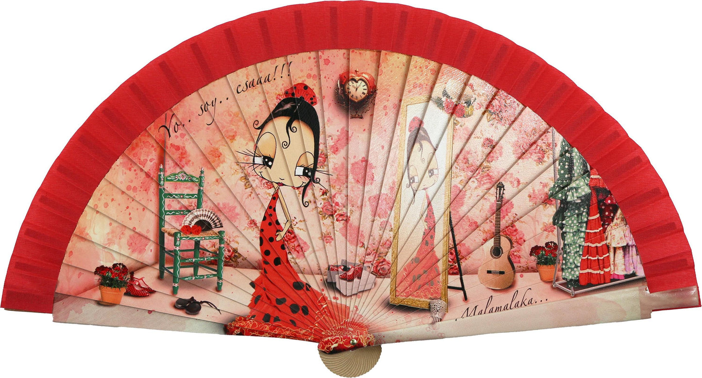 Malamalaka Handcrafted Wooden Fan | Artistic Designer Fan · Unique Gift for Women