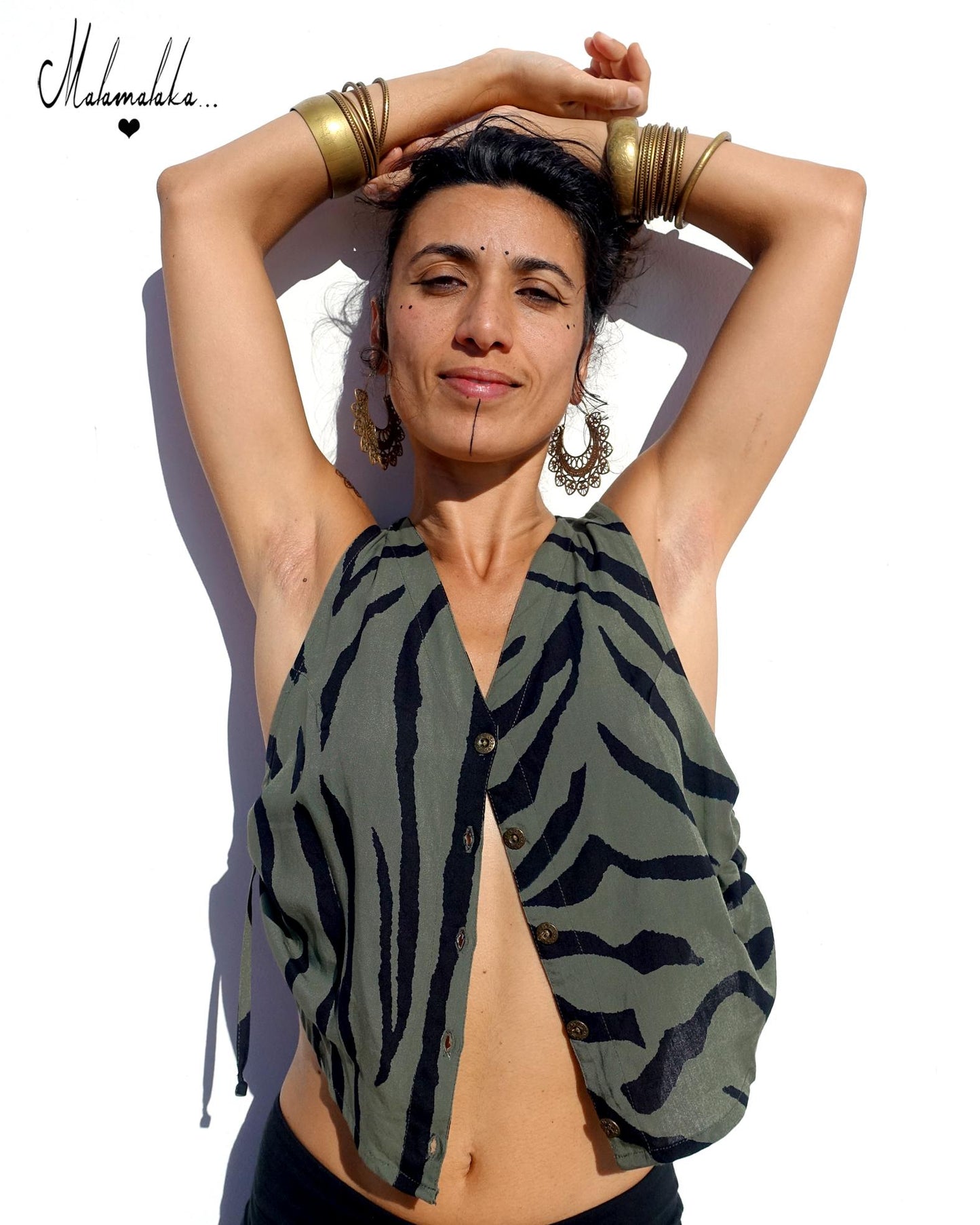 Open Back Rayon Blouse | Women's Boho Summer Top · Elegant Ibiza Style
