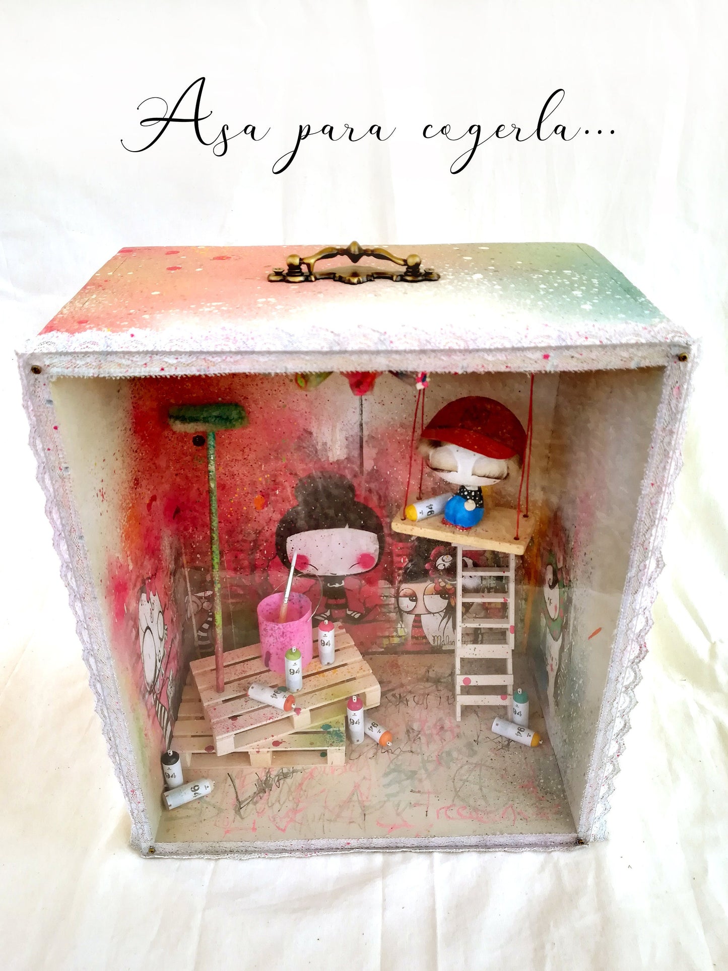 Minimundo Collectible Sculpture | Miniature Dollhouse Lamp · Unique Art Piece