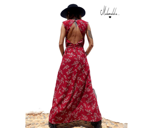 Transformable Mullet Maxi Dress — Cream | Backless Boho Party Dress · Elegant Ibiza Style
