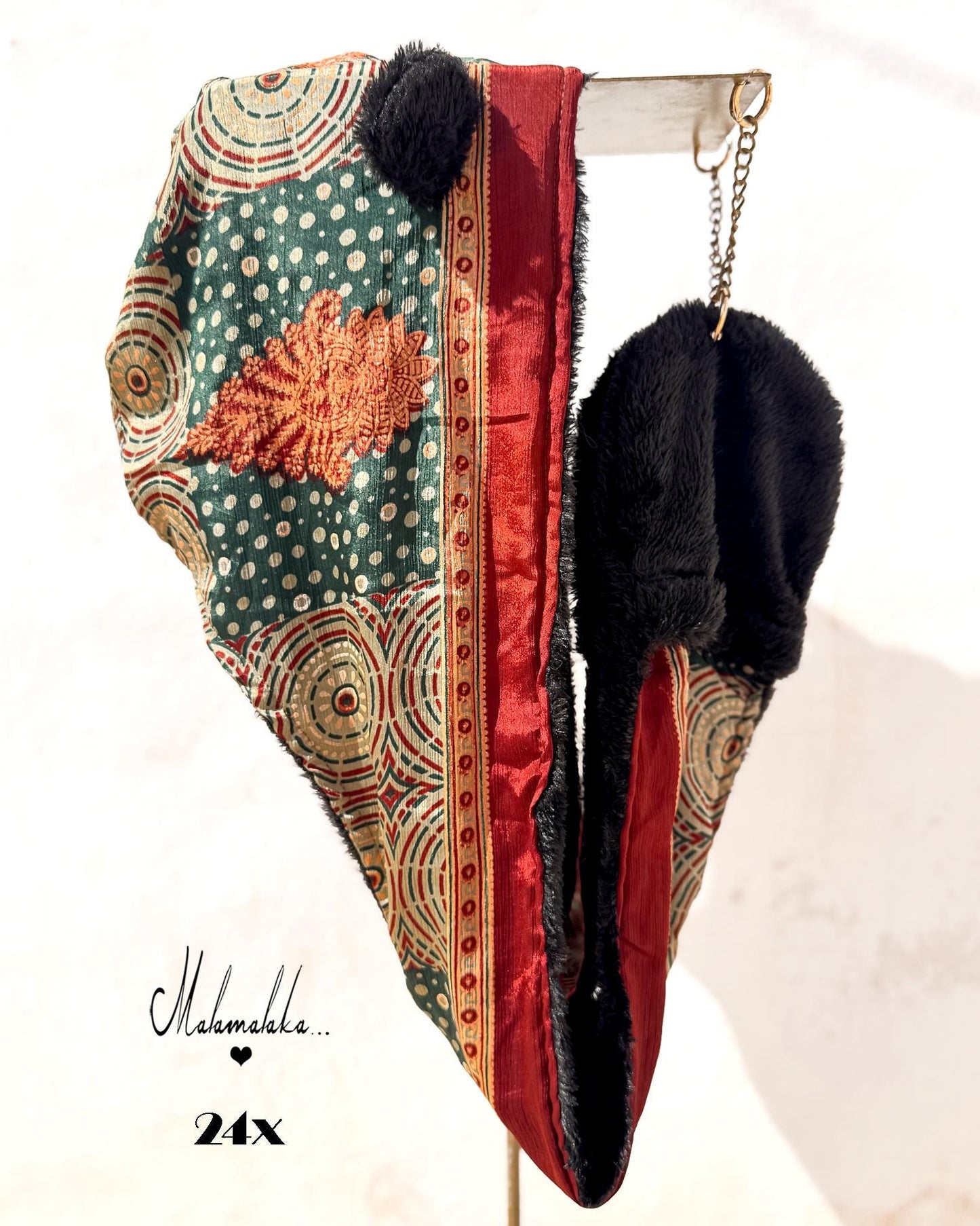 Animalakas Reversible Plush Hood | Unisex Festival Streetwear — One of a Kind