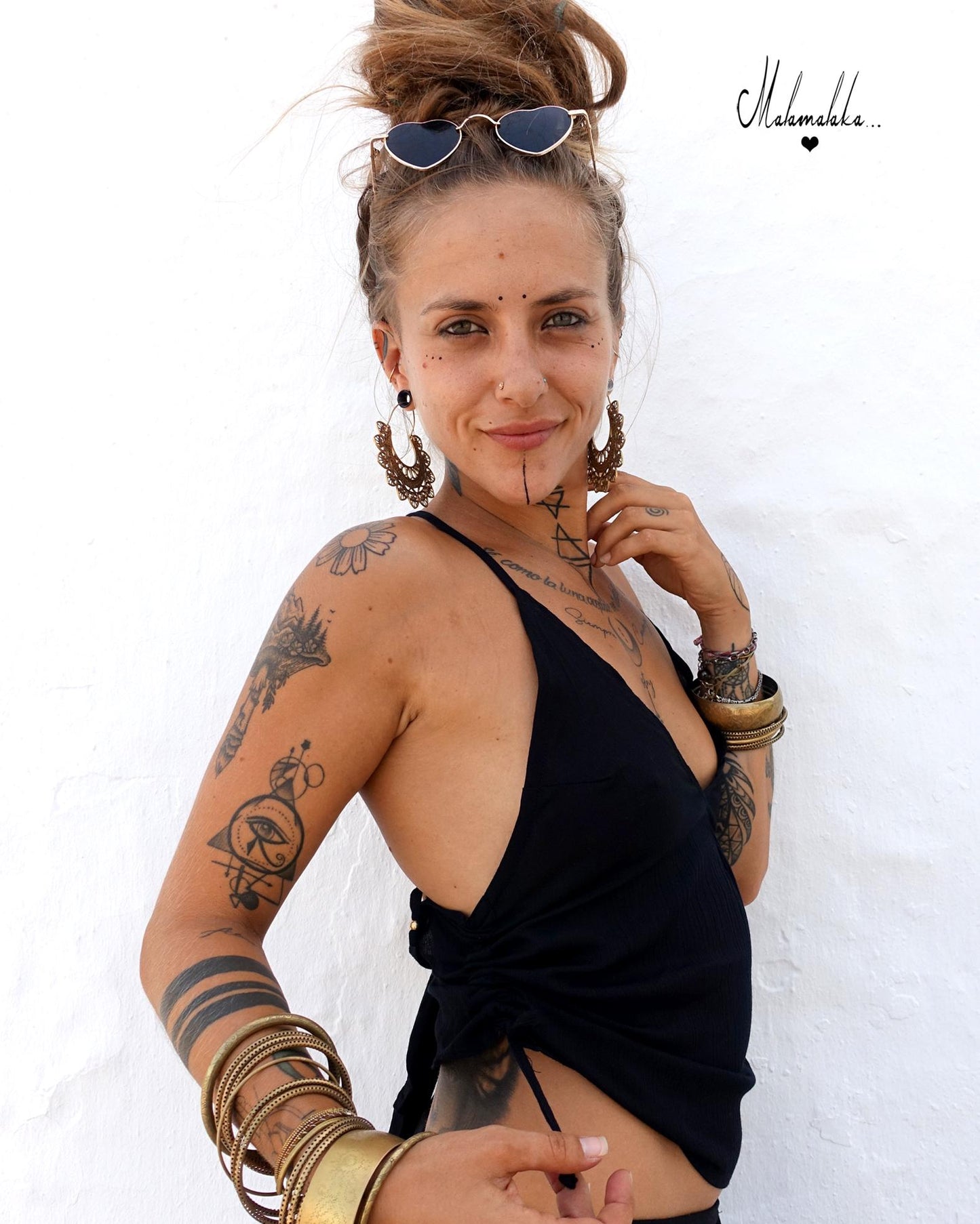 Women's Adjustable Open Back Top | Boho Summer Shirt · Ibiza Style