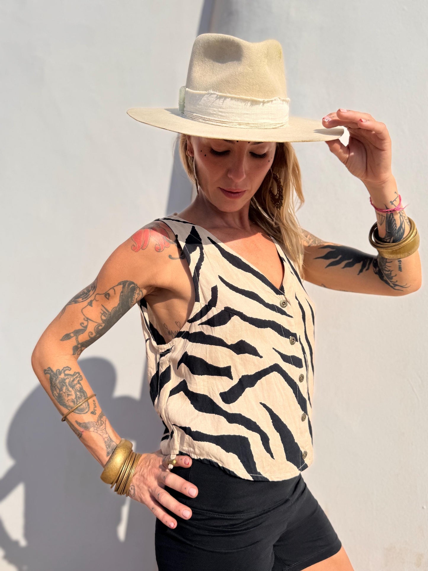 Open Back Rayon Blouse | Women's Boho Summer Top · Elegant Ibiza Style