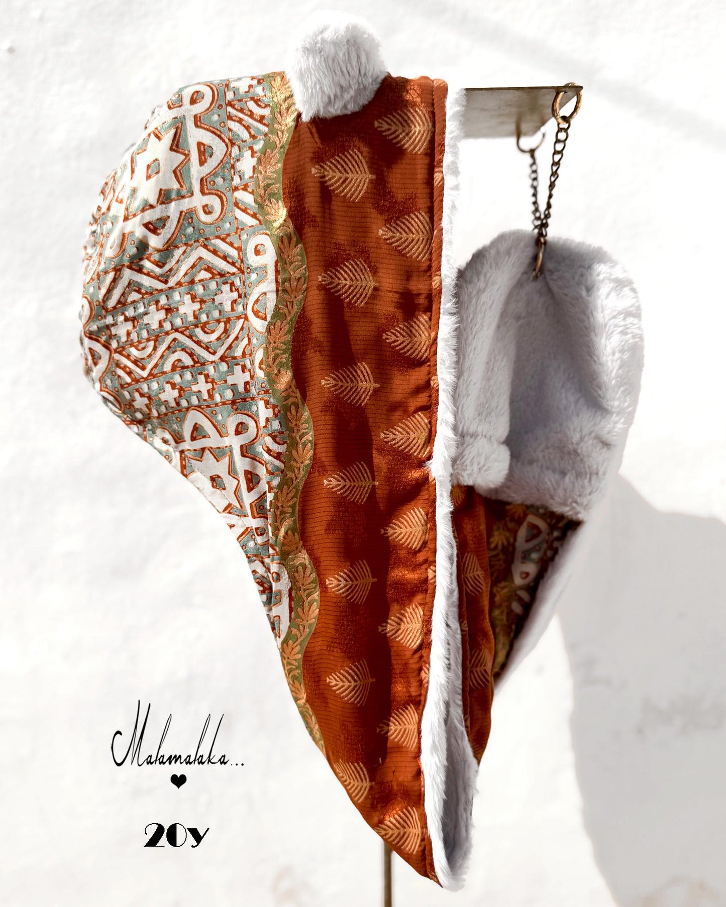 Animalakas Reversible Plush Hood | Unisex Festival Streetwear — One of a Kind