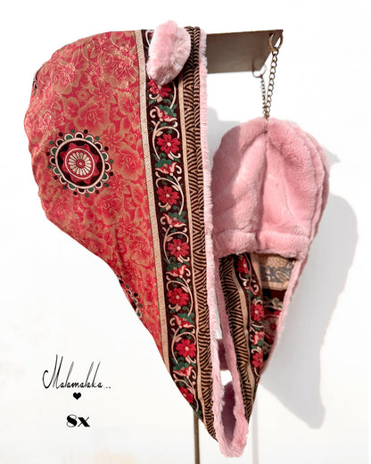 Capucha peluche reversible