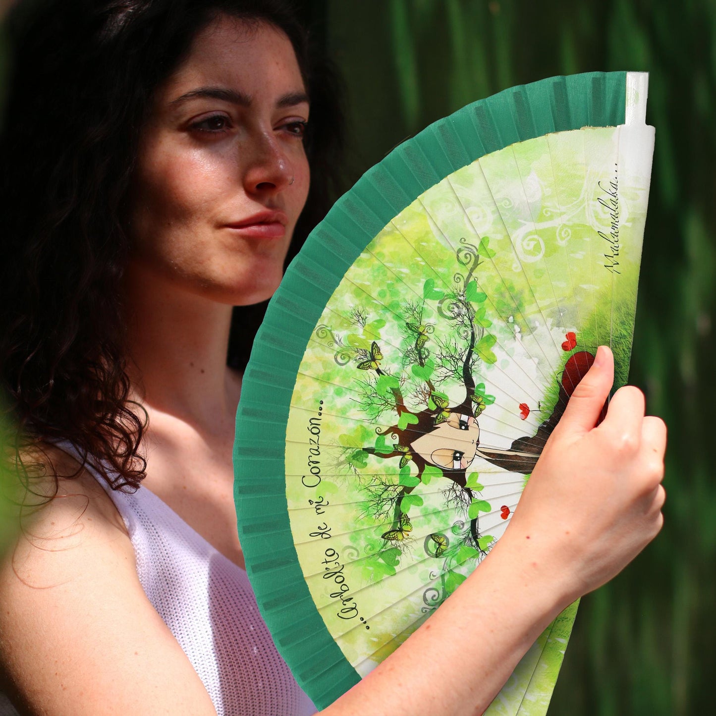 Malamalaka Handcrafted Wooden Fan | Artistic Designer Fan · Unique Gift for Women