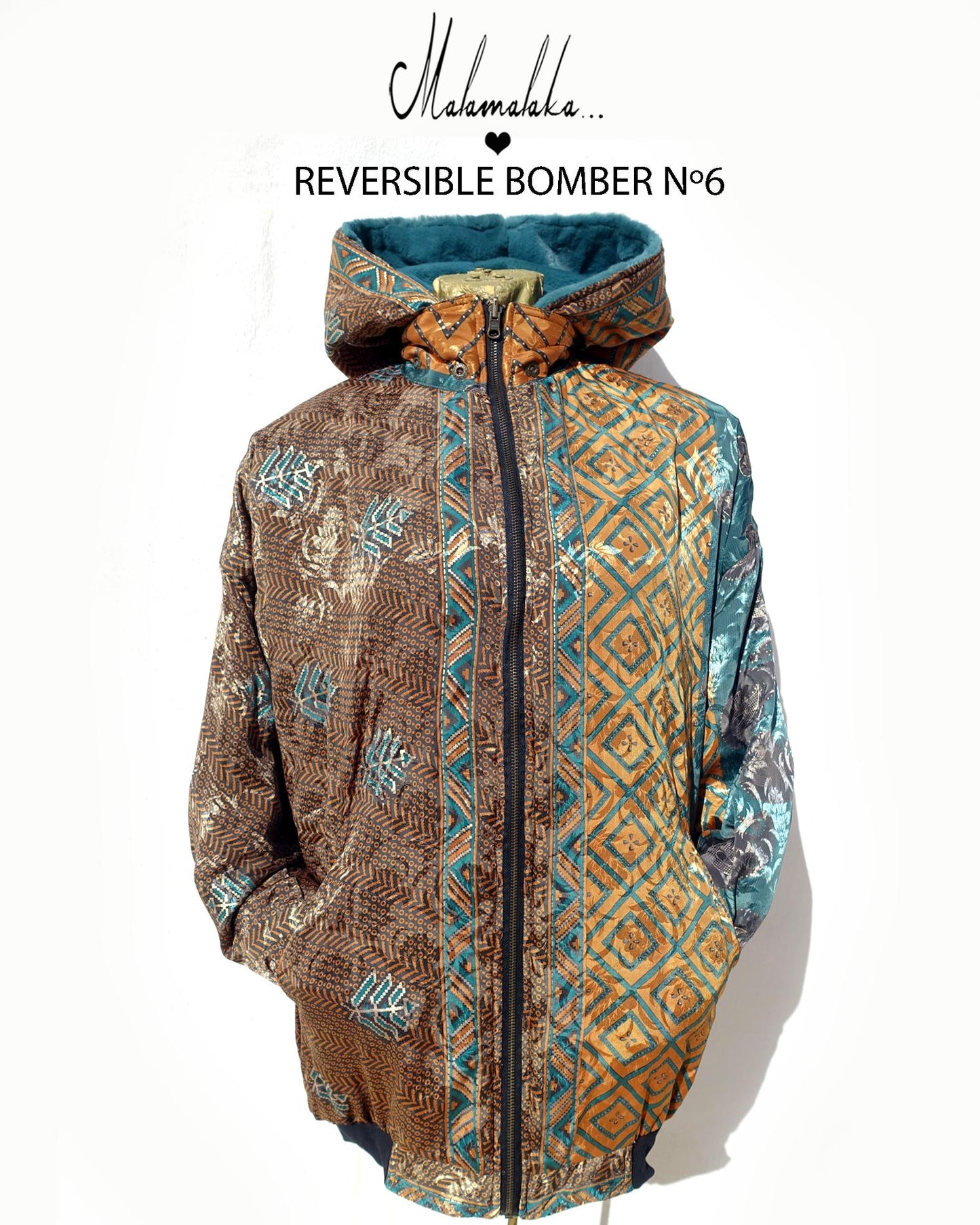 Reversible Plush Bomber Jacket | Detachable Hood · Size L · Unisex Festival Trap Streetwear