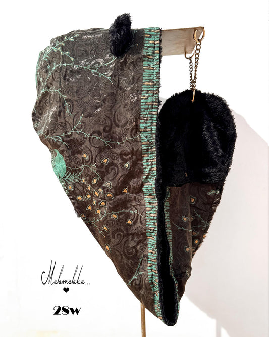Animalakas Reversible Plush Hood | Unisex Festival Streetwear — One of a Kind