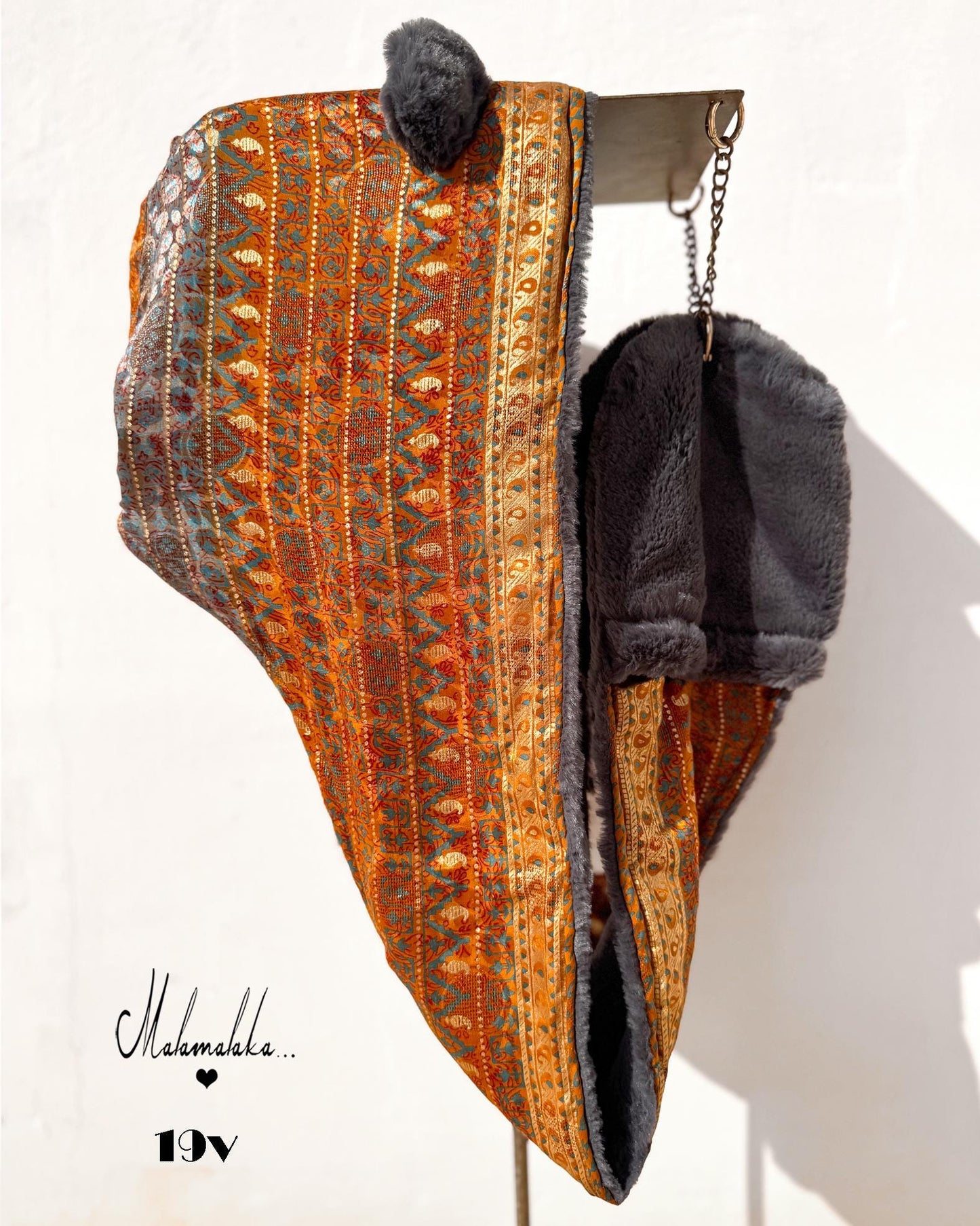 Animalakas Reversible Plush Hood | One-of-a-Kind Unisex Festival Streetwear