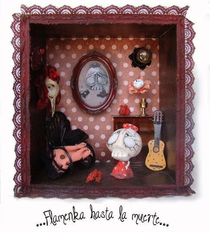 Minimundo Collectible Sculpture | Miniature Dollhouse Lamp · Unique Art Piece