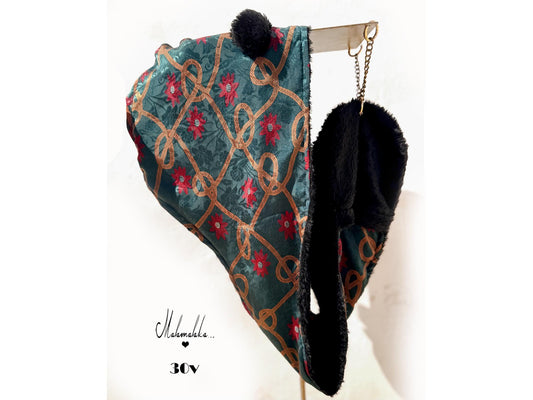 Animalakas Reversible Plush Hood | Unisex Festival Streetwear — One of a Kind