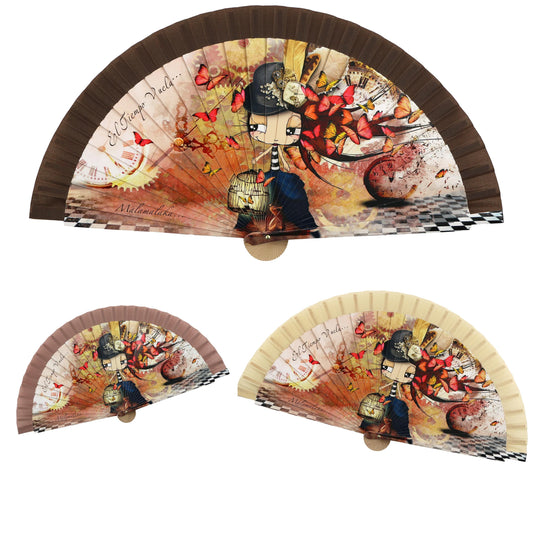 Malamalaka Fan — Handcrafted Wooden Art Fan | Designer Artistic Fan · Unique Gift for Her