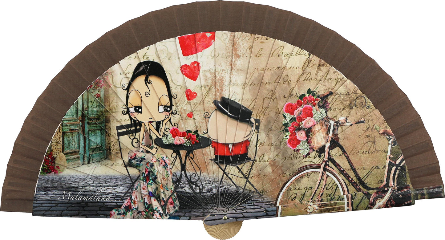 Malamalaka Handcrafted Wooden Fan | Artistic Designer Fan · Unique Gift for Women