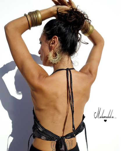 Open back shirt