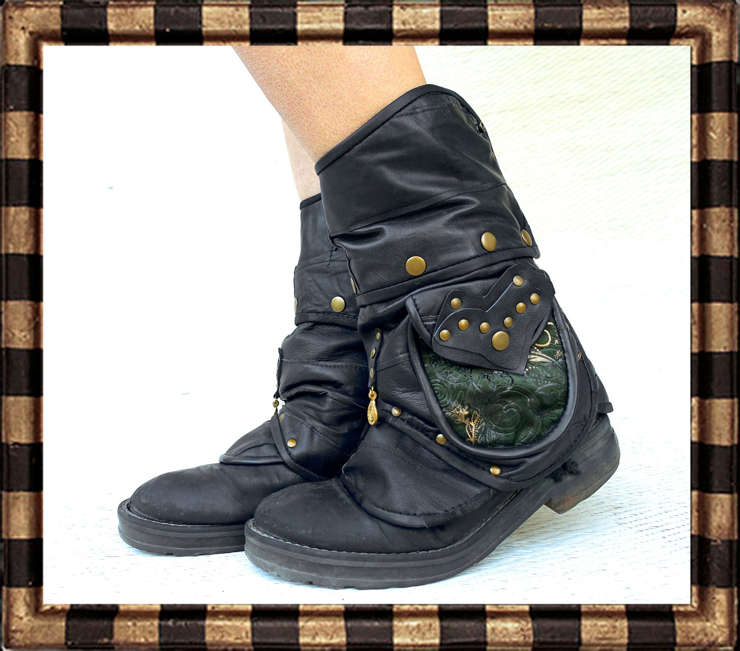 Fringe Boot Covers No.134 | Pockets · Western Steampunk Festival Biker Style