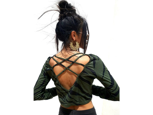 Women's Long Open Back Rayon Top | Boho Elegant Summer Blouse · Ibiza Style