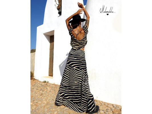 Women's Maxi Skirt & Shirt Co-ord Set | Boho Long Skirt Summer Outfit