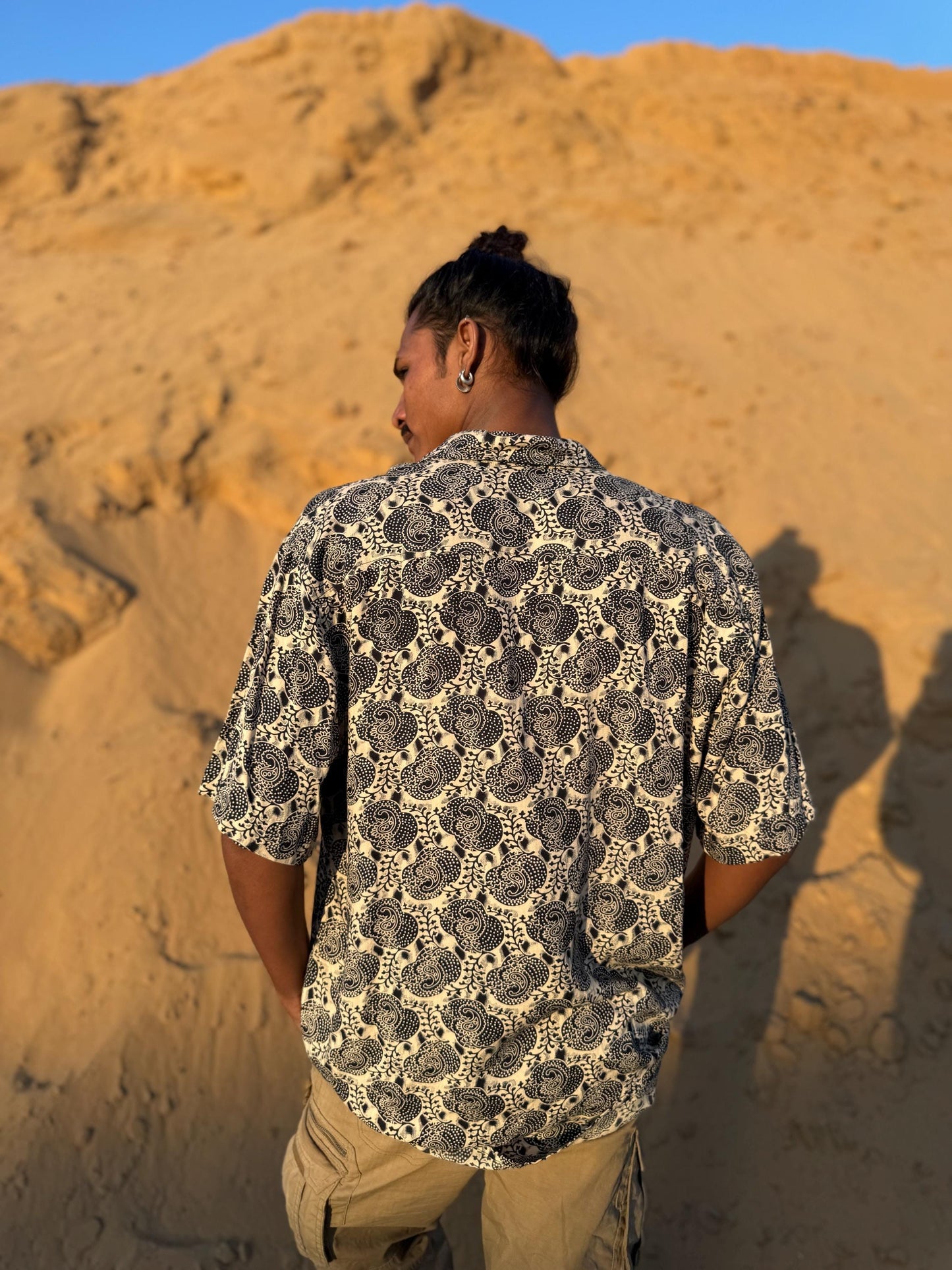 Men's Bohemian Button-Up Shirt | Elegant Dress Shirt · Hawaiian Style