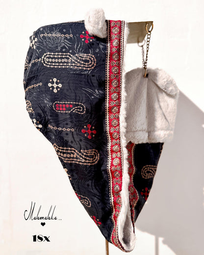 Capucha peluche reversible