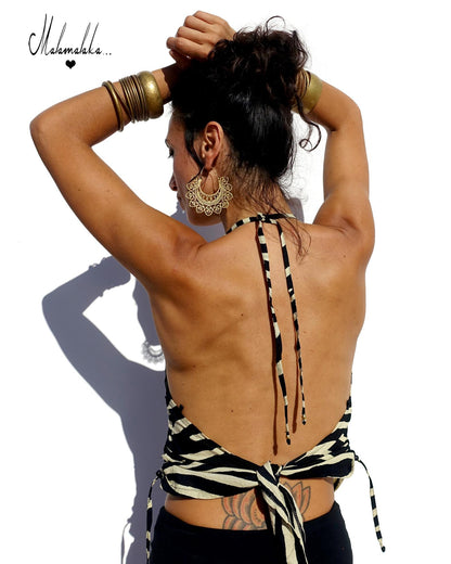 Open back shirt