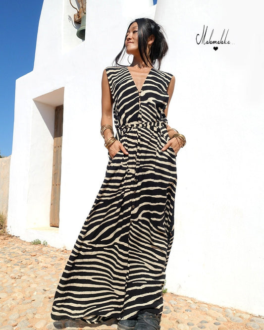 Transformable Mullet Skirt Maxi Dress | Backless Boho Party Dress · Elegant Ibiza Style