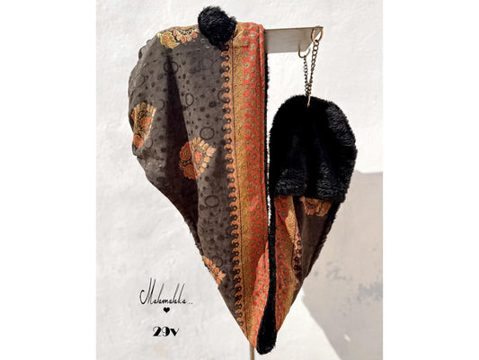 Animalakas Reversible Plush Hood | Unisex Festival Streetwear — One of a Kind