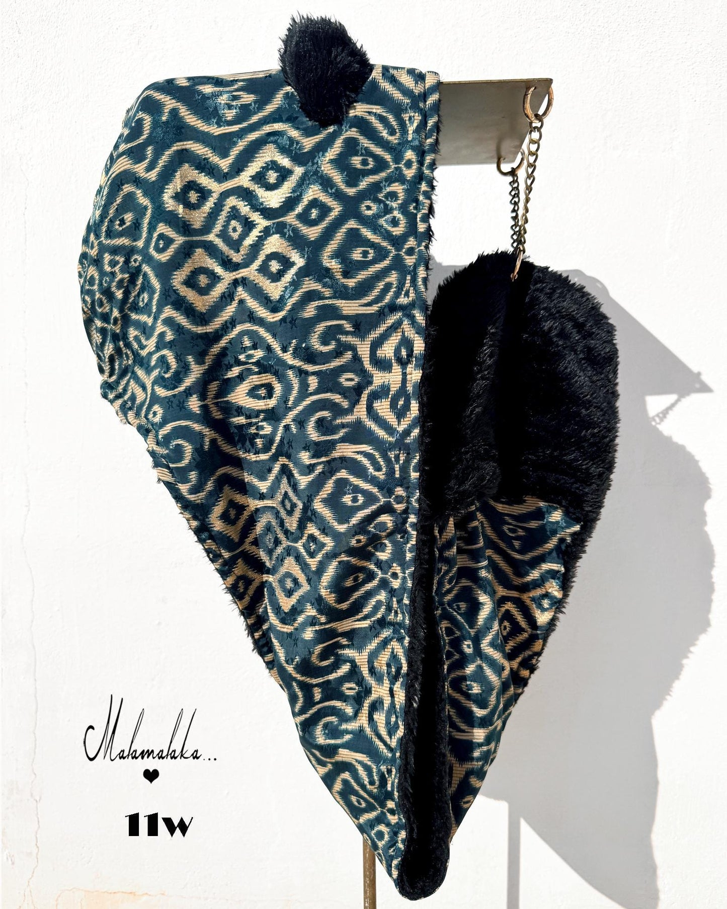 Animalakas Reversible Plush Hood | Unisex Festival Streetwear — One of a Kind