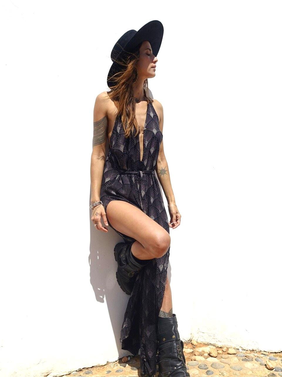 Transformable Mullet Maxi Dress | Backless Boho Party Dress · Elegant Ibiza Style