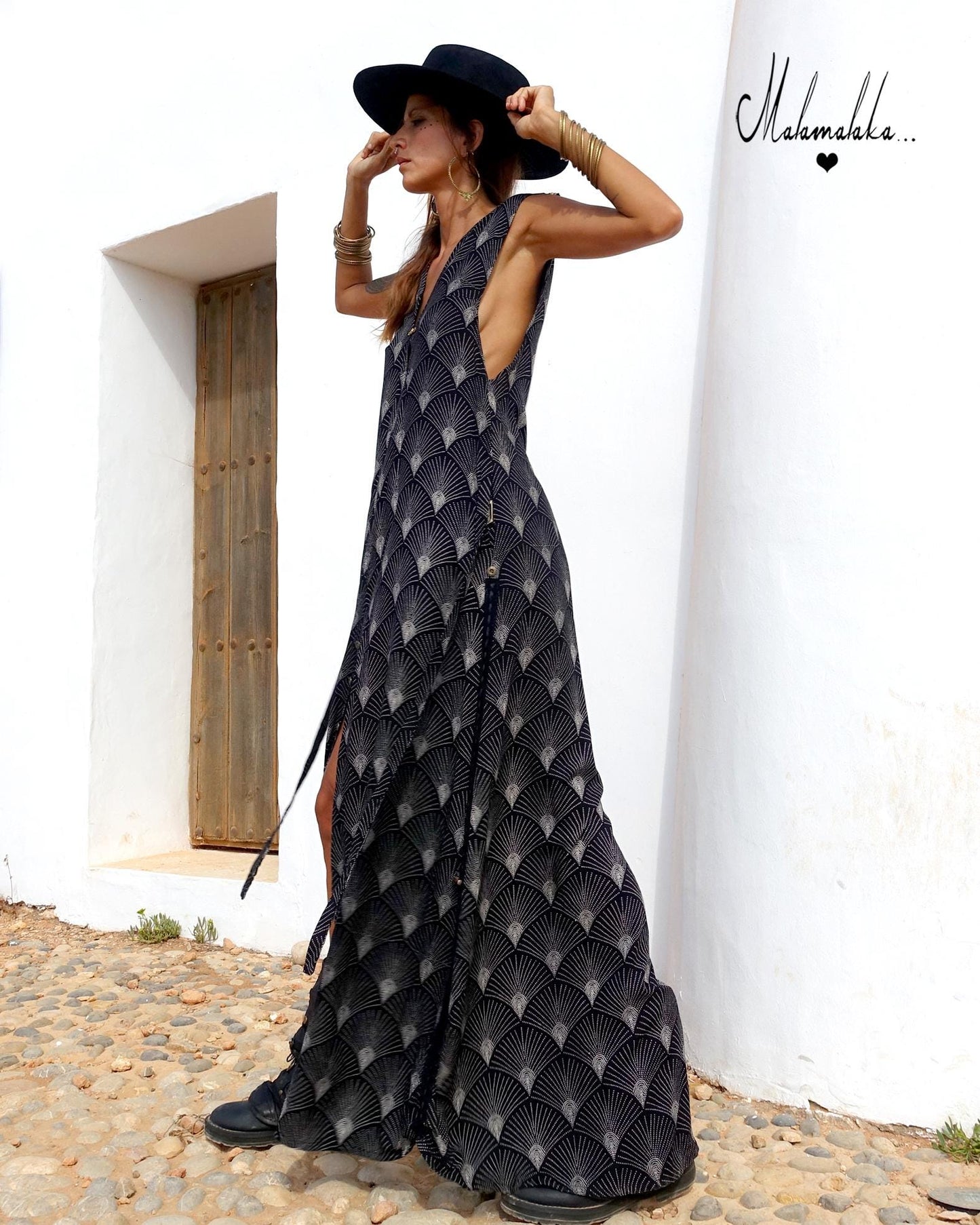 Transformable Mullet Skirt Maxi Dress | Backless Boho Party Dress · Elegant Ibiza Style