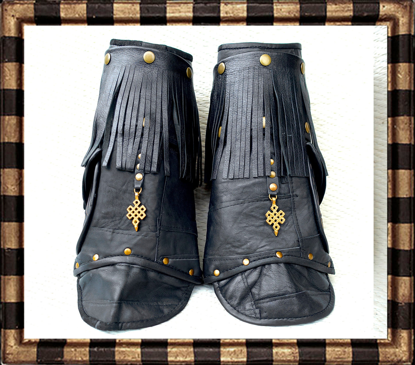 Fringe Boot Covers No.134 | Pockets · Western Steampunk Festival Biker Style