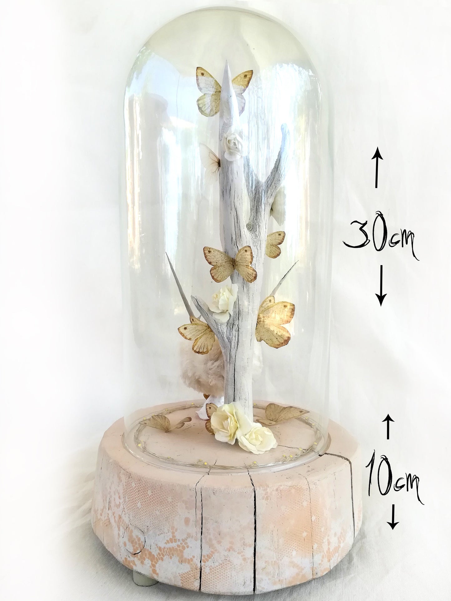 Glass Dome Pop Art Sculpture | Diorama Terrarium Art Lamp · Miniature Dollhouse Collectible