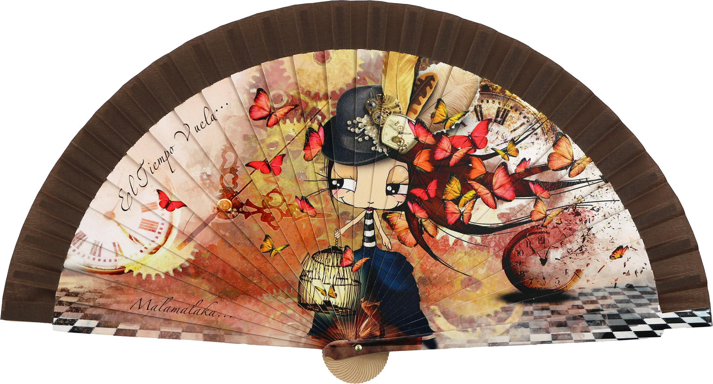 Malamalaka Fan — Handcrafted Wooden Art Fan | Designer Artistic Fan · Unique Gift for Her