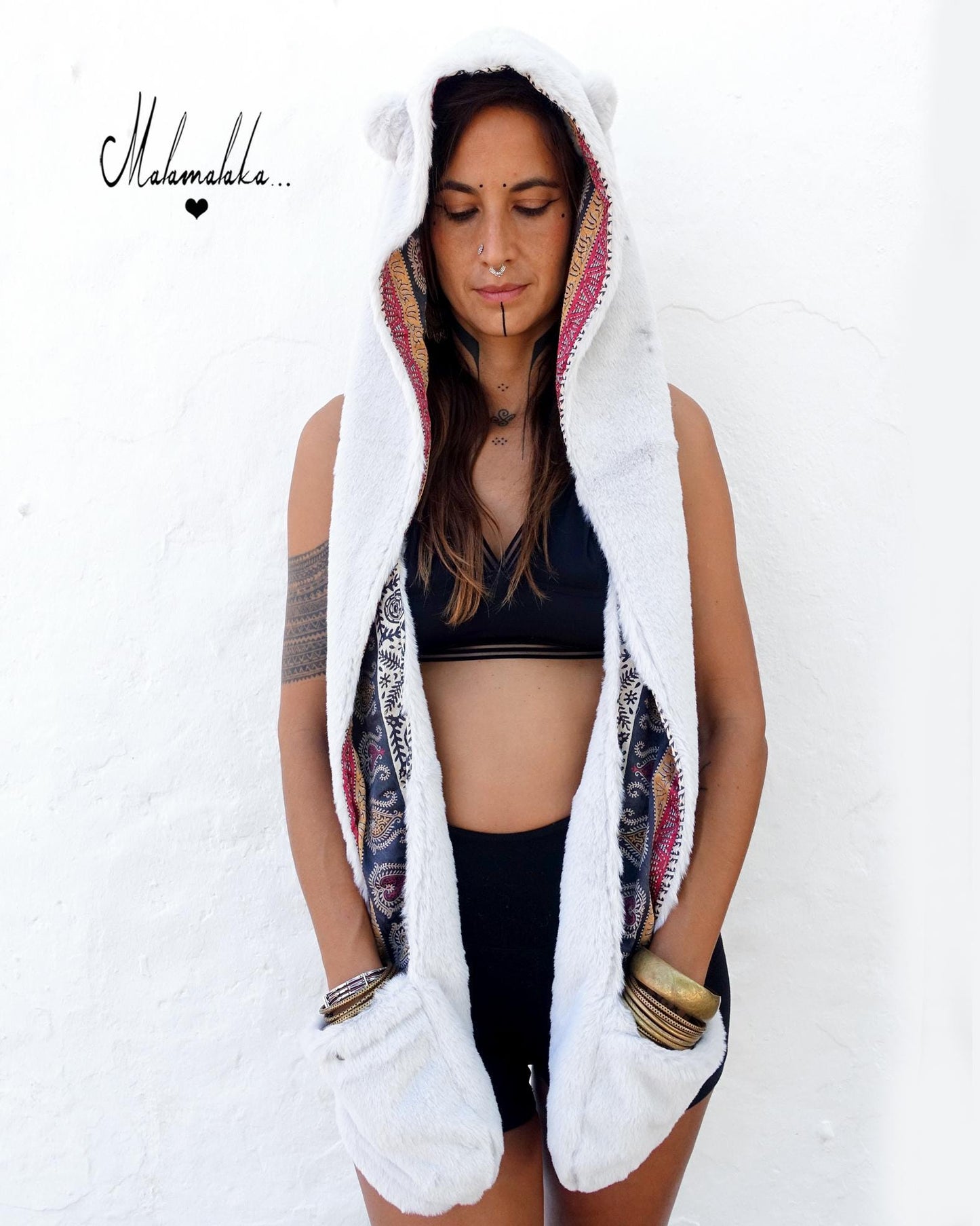 "Animalakas" Reversible Plush Hood — Unique & Exclusive | Unisex Festival & Streetwear