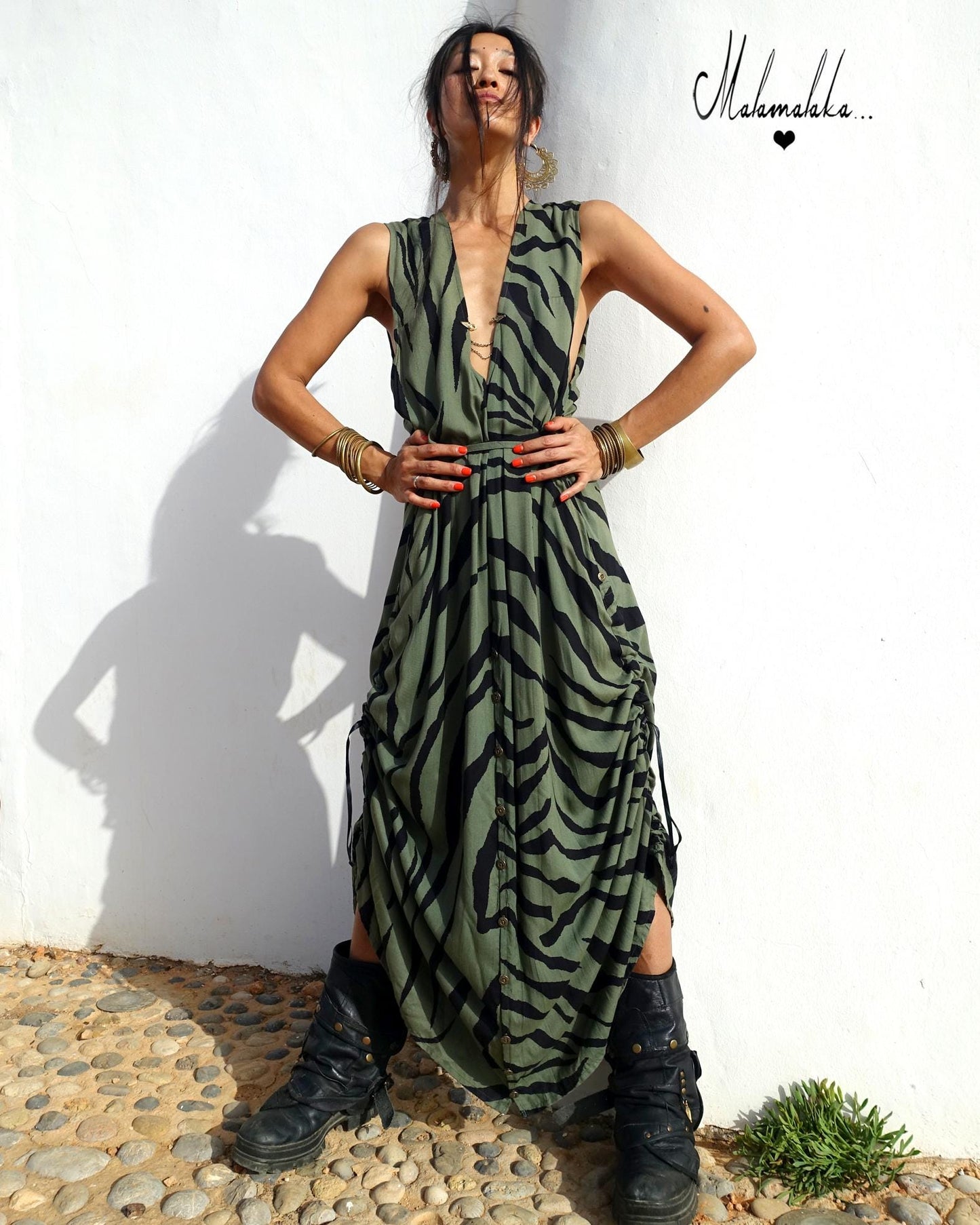Transformable Mullet Skirt Maxi Dress | Backless Boho Party Dress · Elegant Ibiza Style