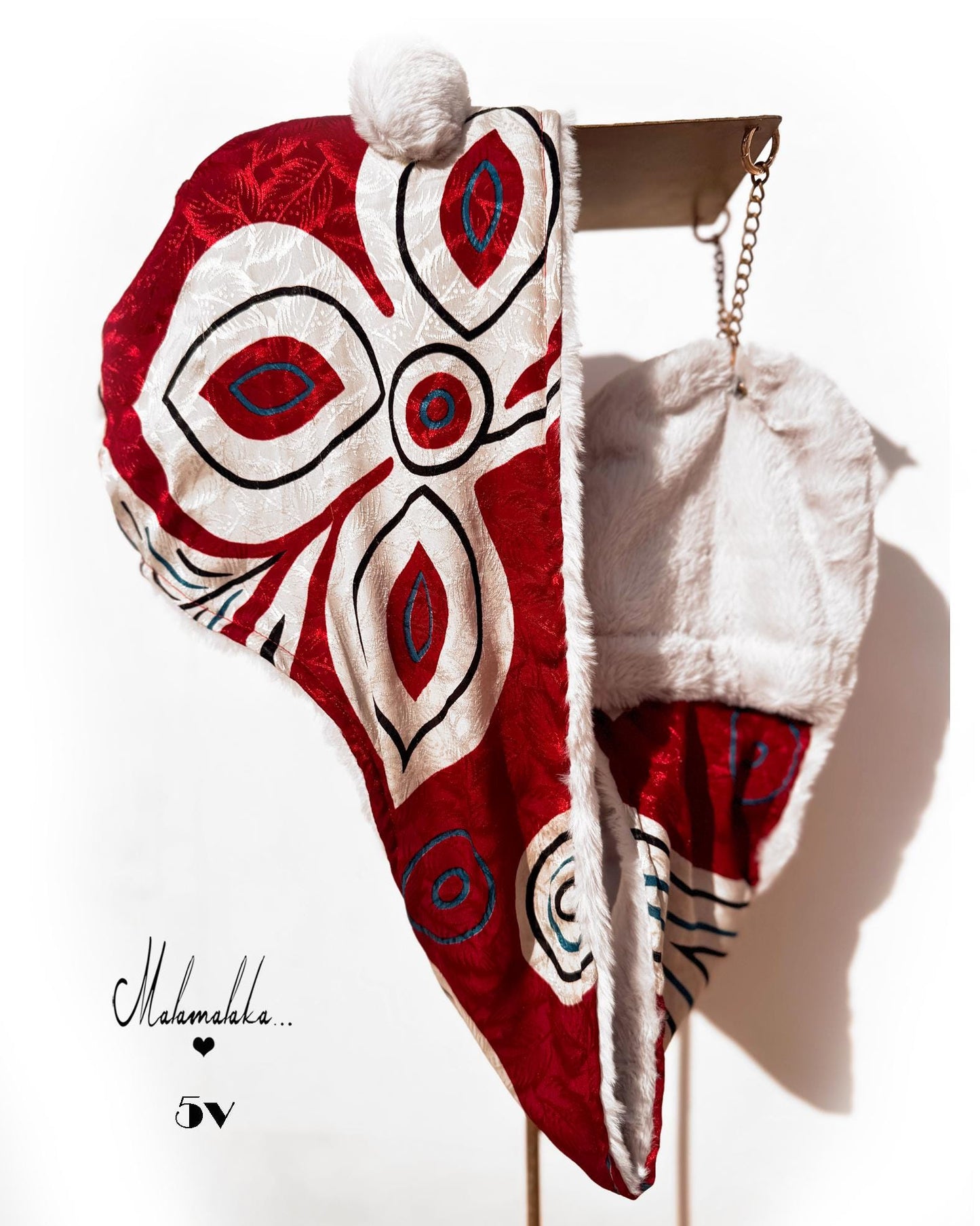 Animalakas Reversible Plush Hood | Unisex Festival Streetwear — One of a Kind