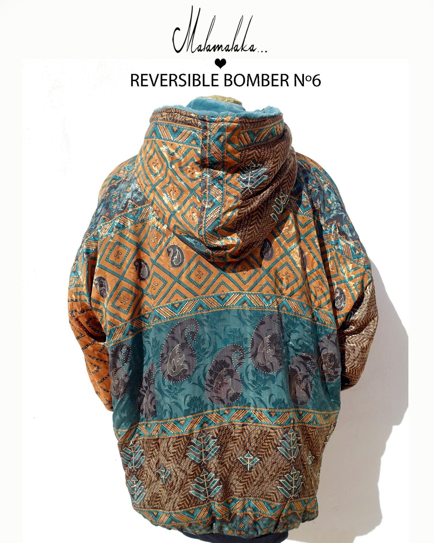 Reversible Plush Bomber Jacket | Detachable Hood · Size L · Unisex Festival Trap Streetwear