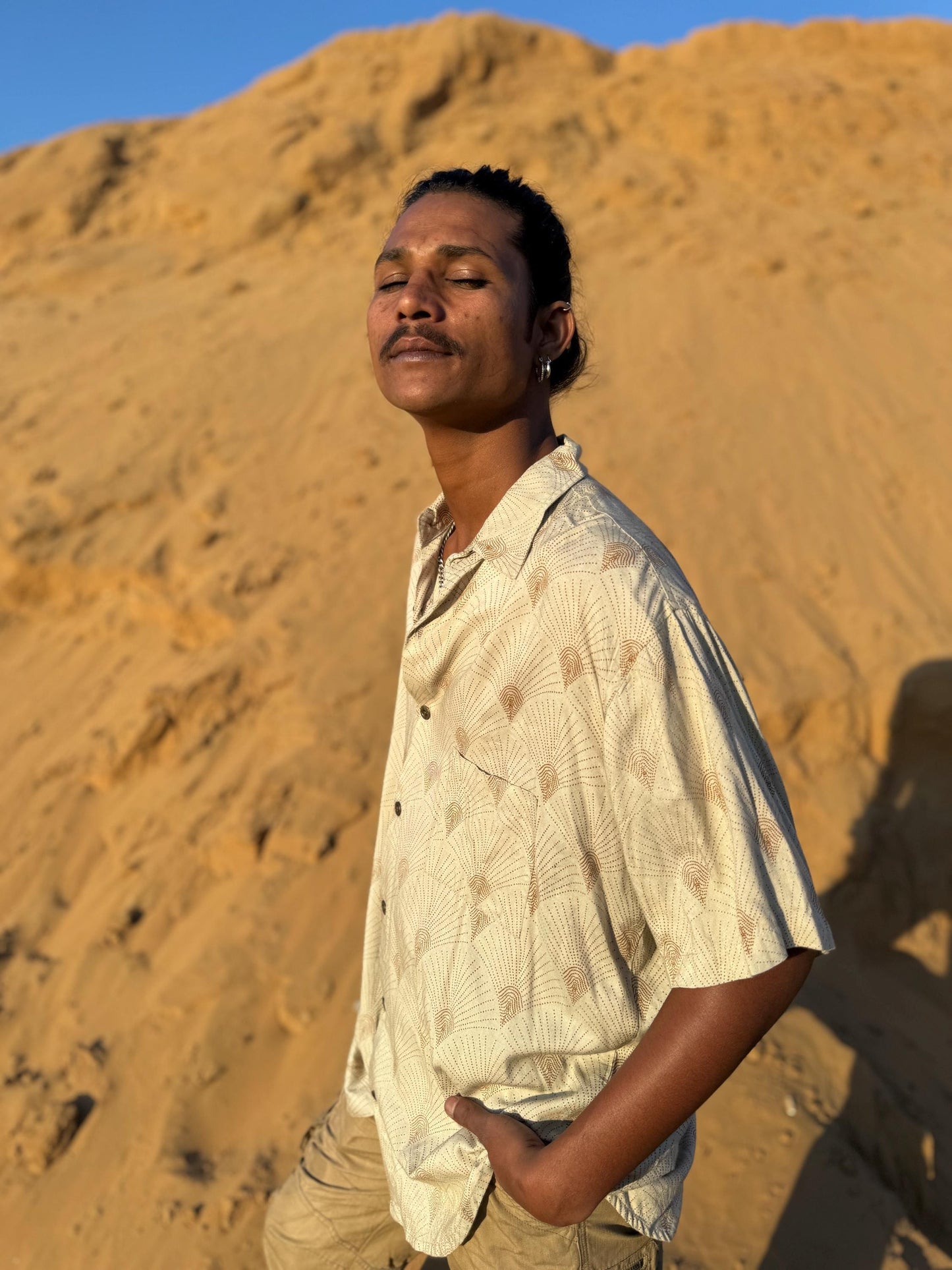 Men's Bohemian Button-Up Shirt | Elegant Dress Shirt · Hawaiian Style