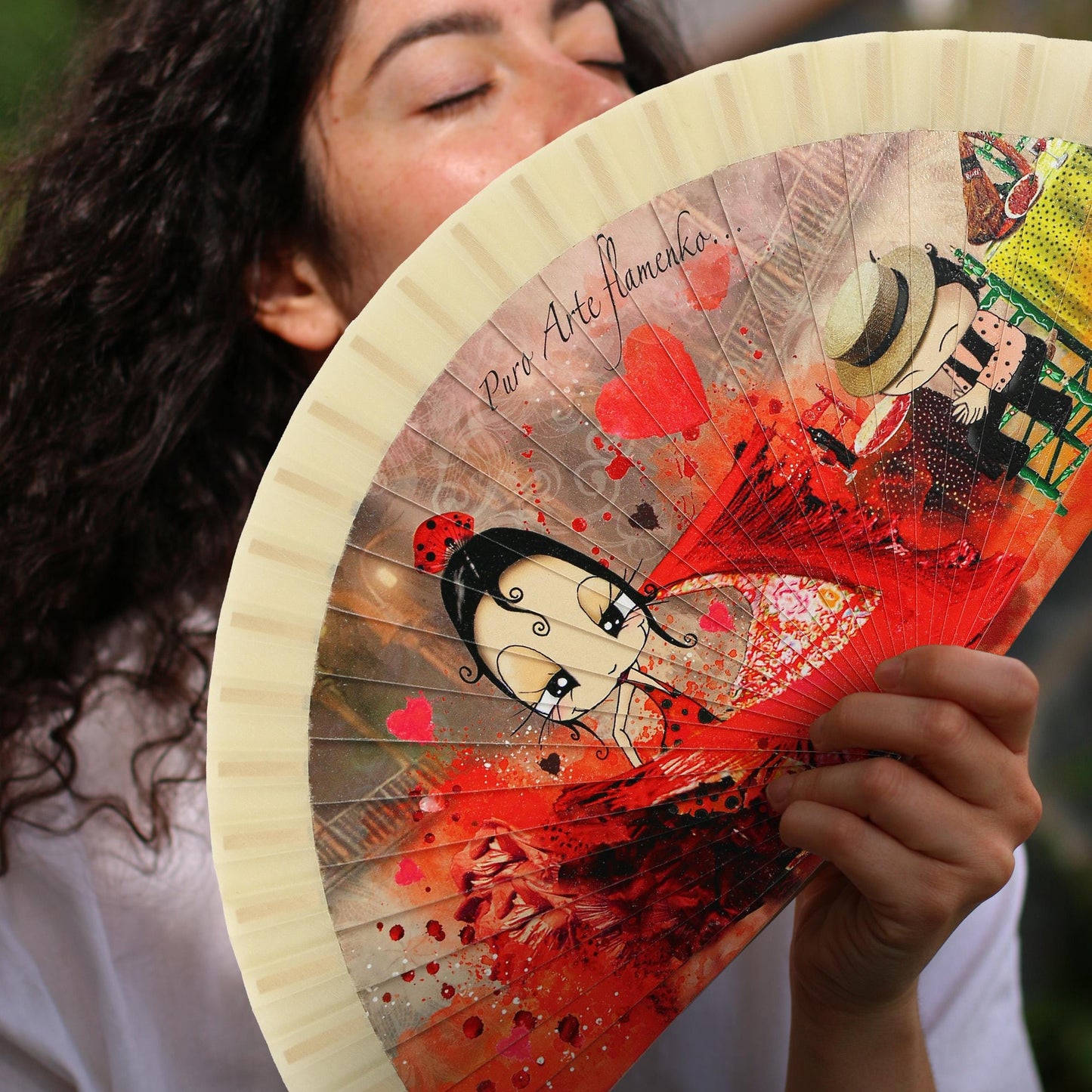 Malamalaka Handcrafted Wooden Fan | Artistic Designer Fan · Unique Gift for Women