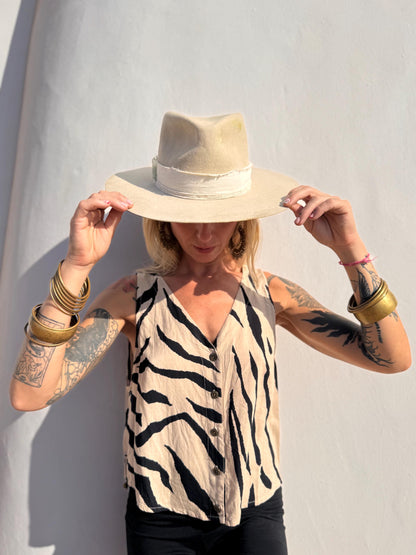 Open back shirt