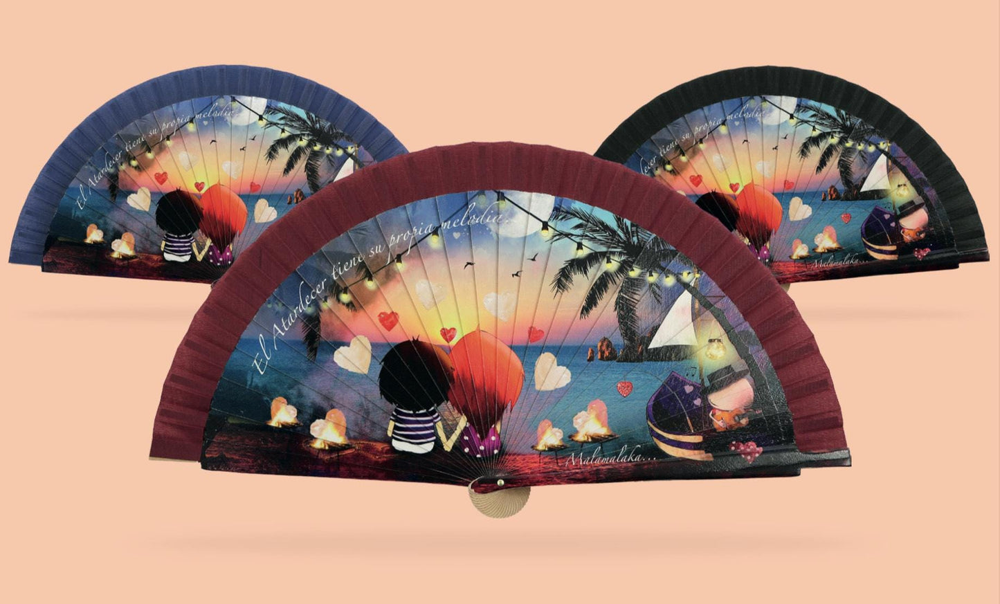 Malamalaka Handcrafted Wooden Fan | Artistic Designer Fan · Unique Gift for Women