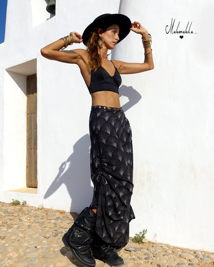 Falda maxi