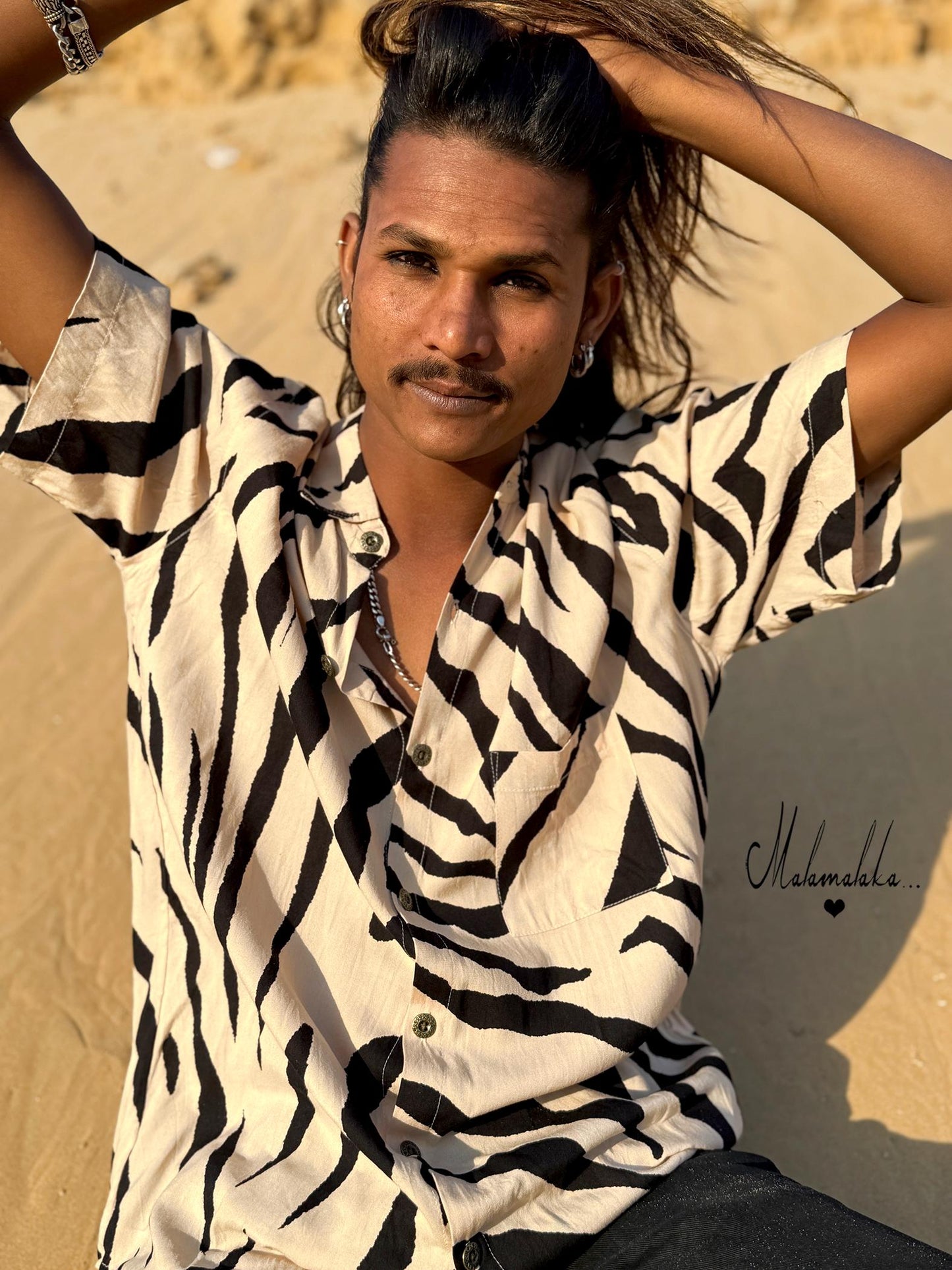 Men's Bohemian Button-Up Shirt | Elegant Dress Shirt · Hawaiian Style