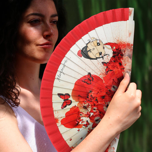 Malamalaka Handcrafted Wooden Fan | Artistic Designer Fan · Unique Gift for Women