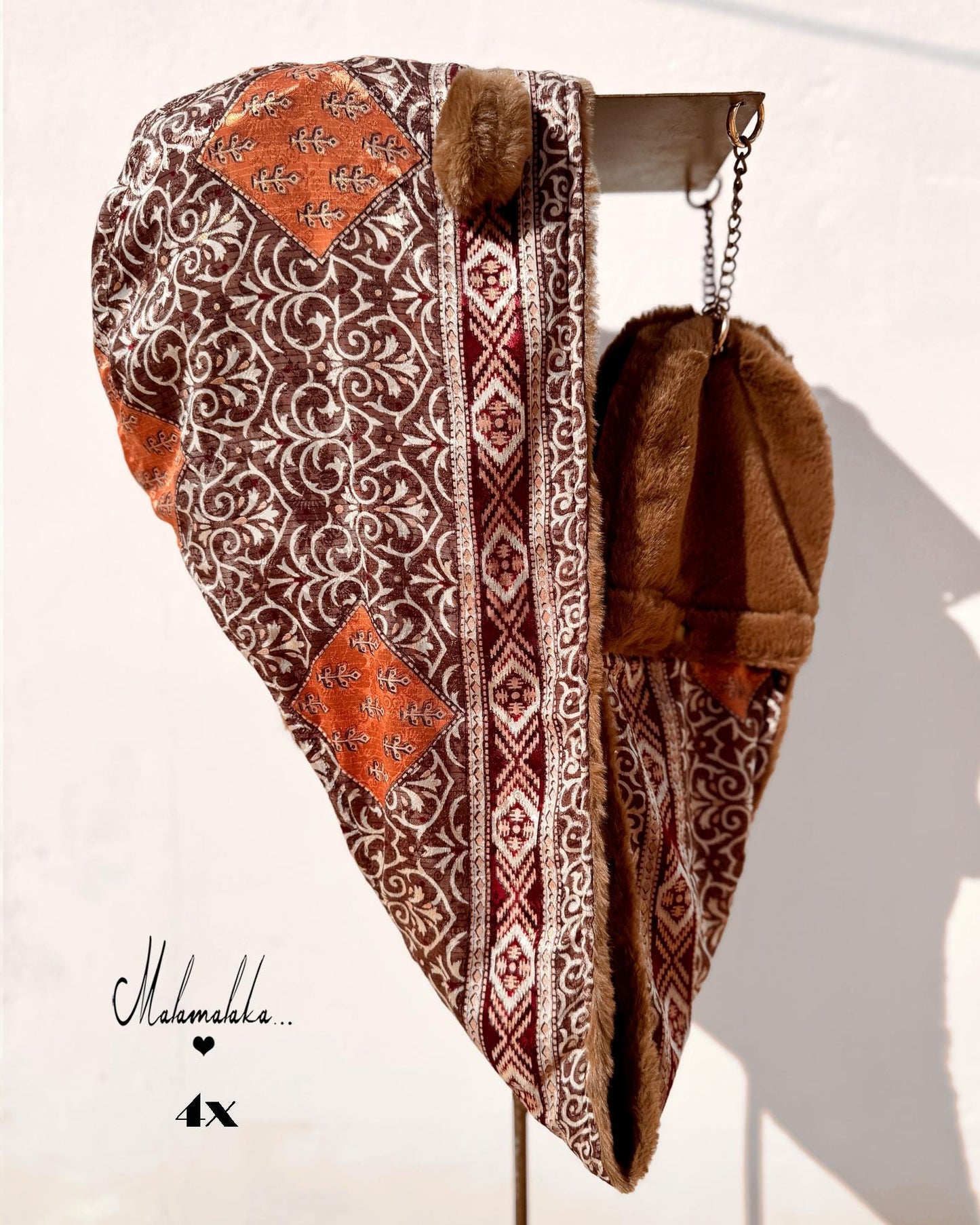 Animalakas Reversible Plush Hood | Unisex Festival Streetwear — One of a Kind