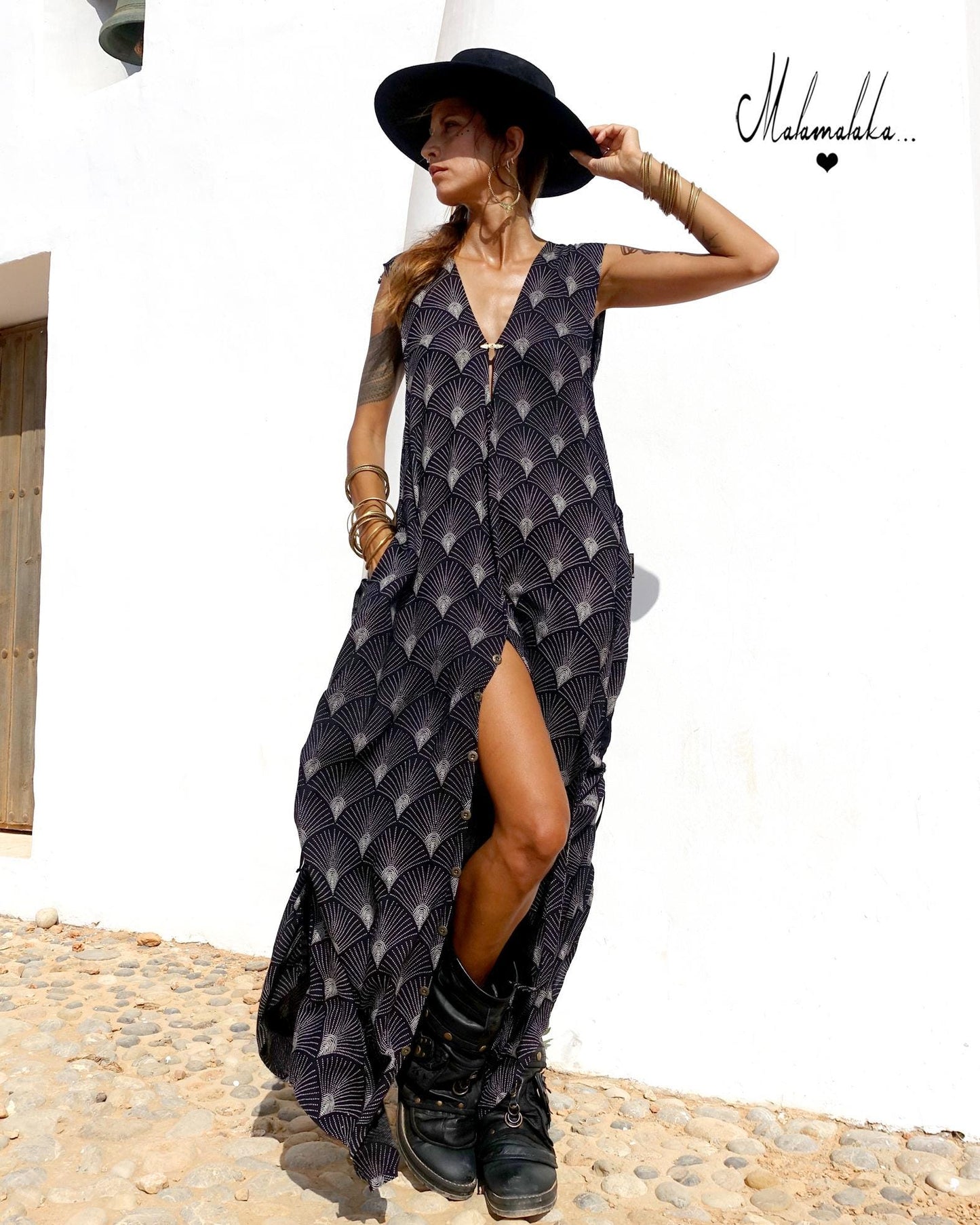 Transformable Mullet Skirt Maxi Dress | Backless Boho Party Dress · Elegant Ibiza Style