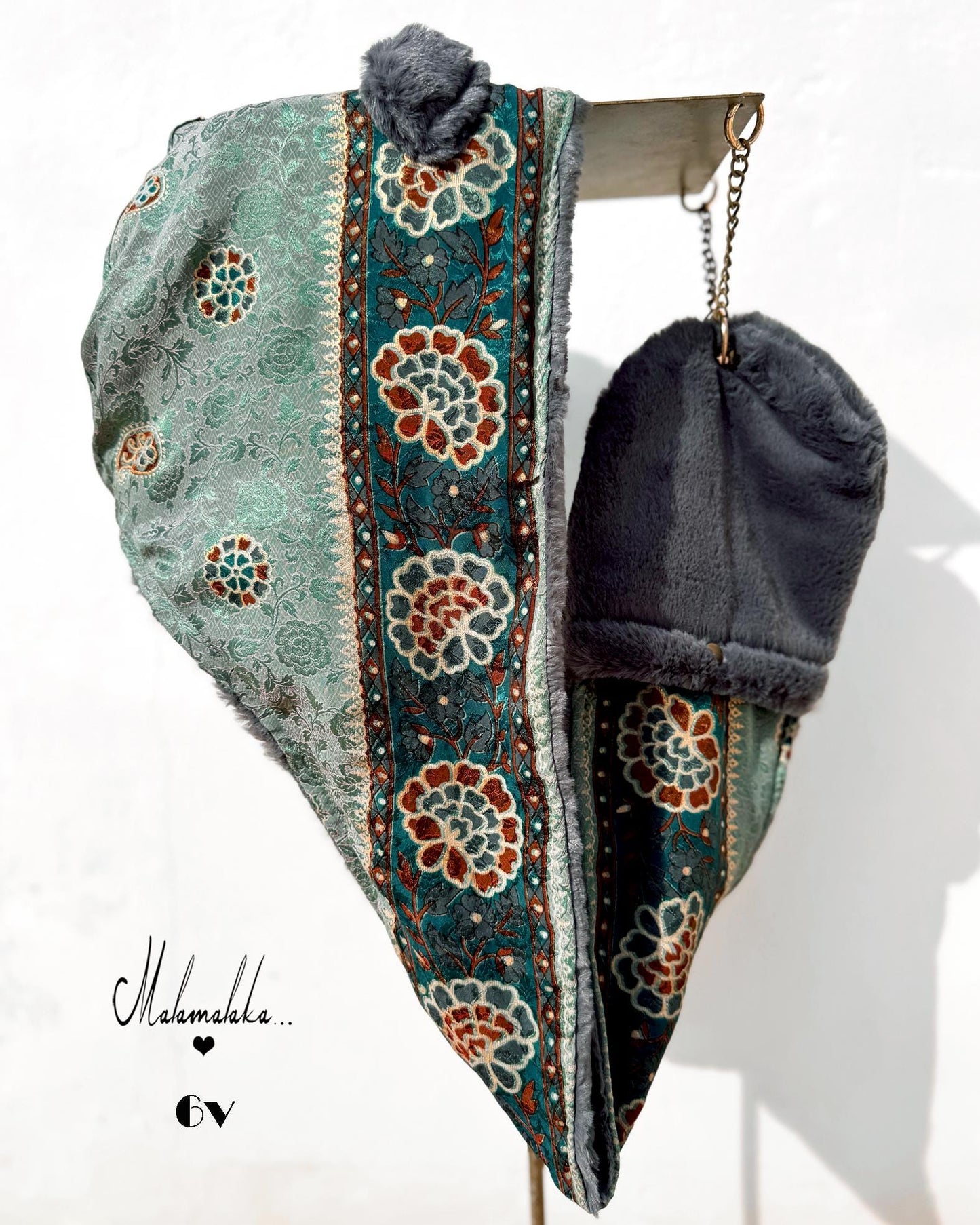 Animalakas Reversible Plush Hood | Unisex Festival Streetwear — One of a Kind