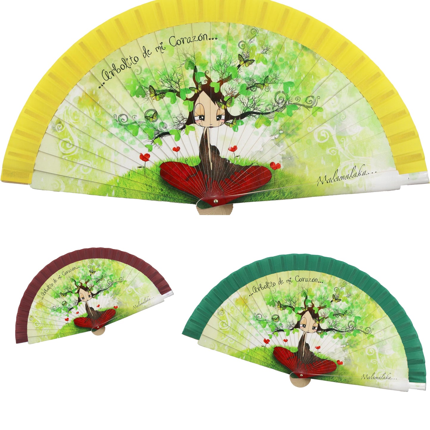 Malamalaka Handcrafted Wooden Fan | Artistic Designer Fan · Unique Gift for Women