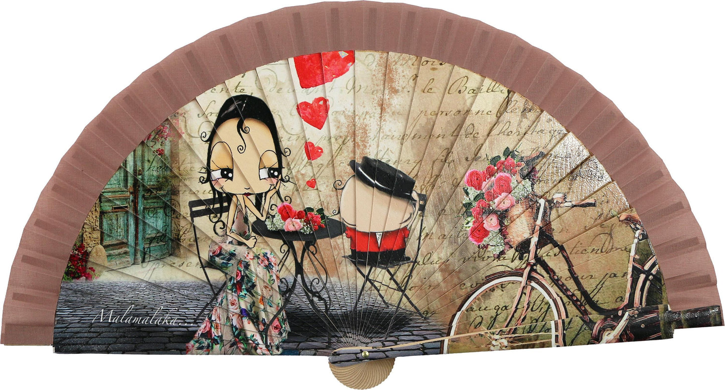 Malamalaka Handcrafted Wooden Fan | Artistic Designer Fan · Unique Gift for Women