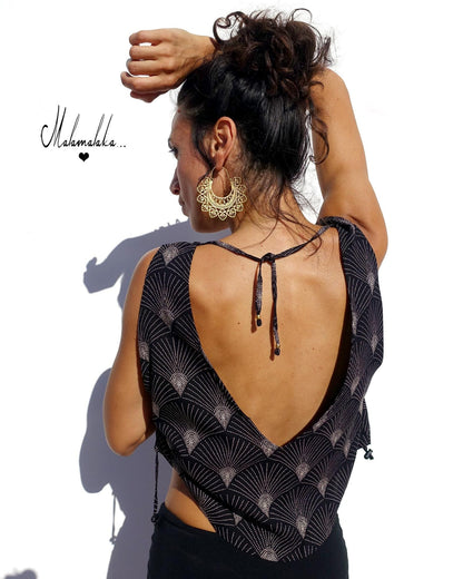 Open back shirt
