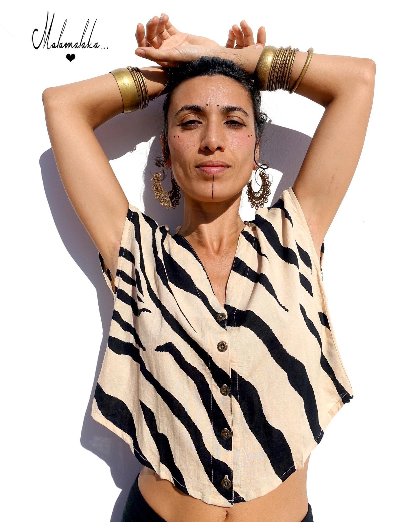 Open Back Rayon Blouse | Women's Boho Summer Top · Elegant Ibiza Style